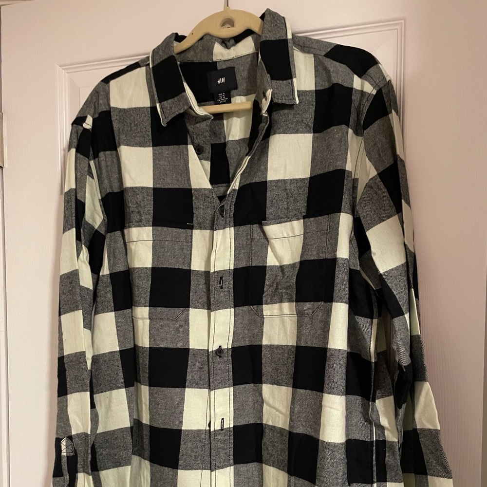 H&M MENS FLANNEL SHIRT *NEW* never worn, without tags
